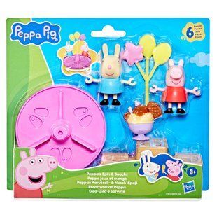 Ігровий набір фігурок Peppa Pig Моменти з Пеппою Карусель і ласощі G1873 фото
