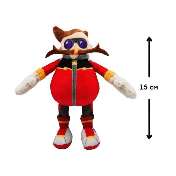 Мягкая игрушка-брелок Sonic Prime Доктор Эггман, 15 см SON7004E фото