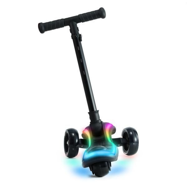 Самокат детский Kinderkraft Racket трехколесный LED KRRAKE00BLK0000 фото