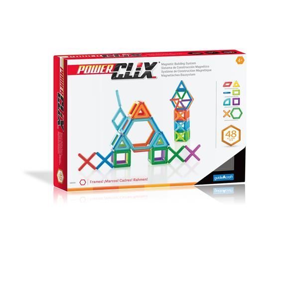 Магнитный конструктор Guidecraft PowerClix Frames, 48 деталей G9200 фото