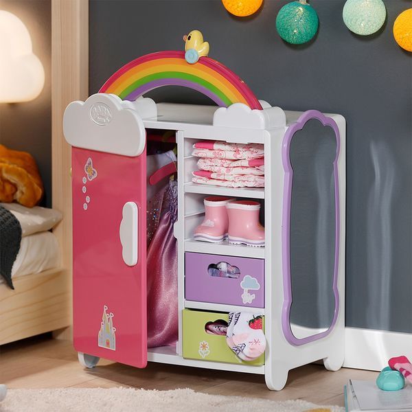 Гардероб для кукол BABY born с радугой и уточкой, со светом и звуком 836040 фото