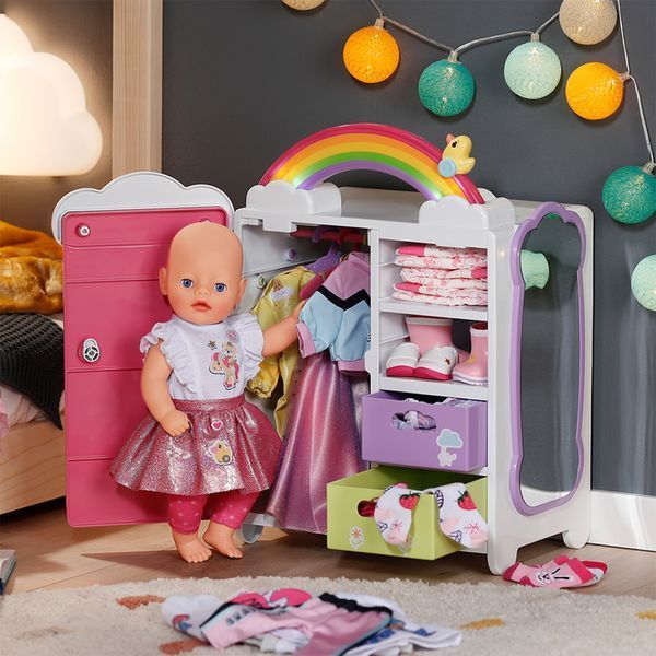 Гардероб для кукол BABY born с радугой и уточкой, со светом и звуком 836040 фото