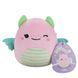 Мягкая игрушка динозавр Squishmallows Розовый Дино, 13 см SQER01180 фото 6