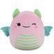 Мягкая игрушка динозавр Squishmallows Розовый Дино, 13 см SQER01180 фото 1