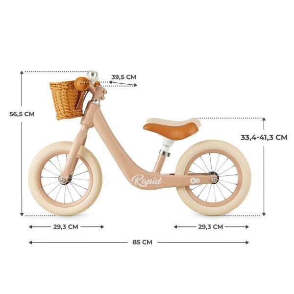 Біговел Kinderkraft Rapid 2 12" рожевий KRRAPI02PNK0000 фото