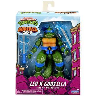Фігурка TMNT x Godzilla Лео в образі Ґодзілли рухома 84671 фото