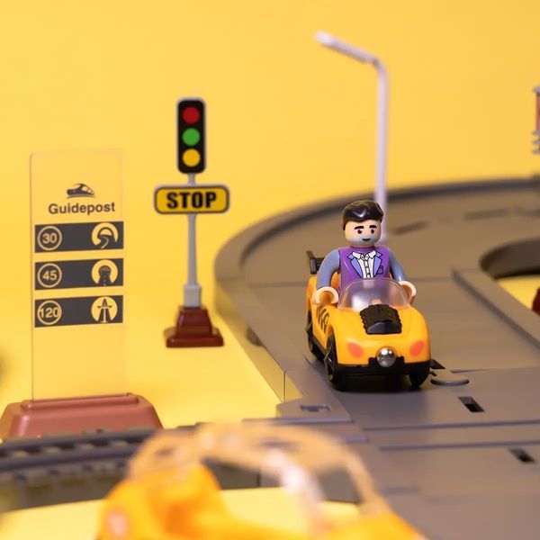 Игрушечная железная дорога OTAMANKO Странствующий экспресс, 125 деталей, зелёная 532.04.07 фото