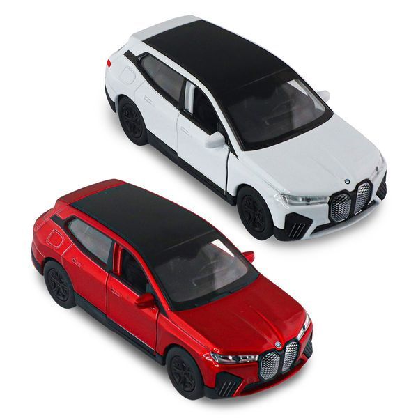 Металева машинка BMW iX TechnoDrive 1:43 червона або біла 250380W фото