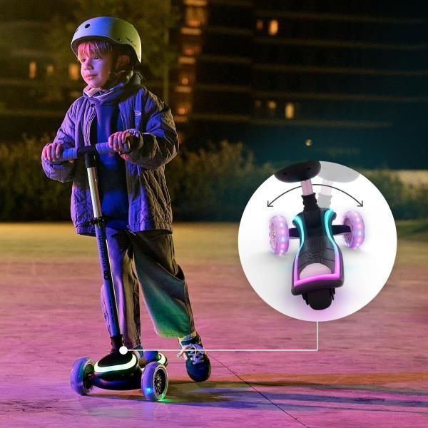 Самокат Kinderkraft Raket Up 2-в-1 з сидінням рожевий KRRAUP00PNK0000 фото