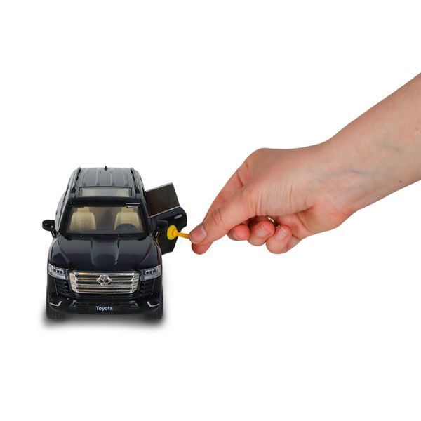 Коллекционная модель Toyota Land Cruiser TechnoDrive 1:24 черная KM08222 фото