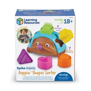Сортер для малышей Learning Resources Spike The Fine Motor Hedgehog Pop-IT Ежик LER9118 фото