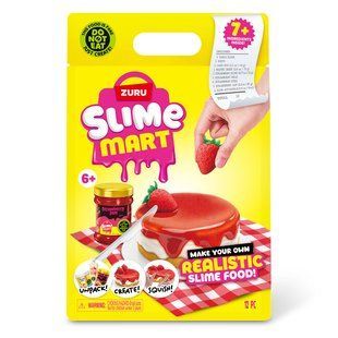 Слайм набір Slime Mart Shopping Bag Полуничний чизкейк 15901A фото