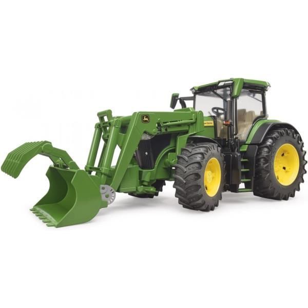 Іграшковий трактор Bruder John Deere 7R 350 з навантажувачем, 1:16 03151 фото