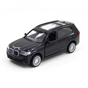 Металлическая машинка BMW X7 TechnoDrive чёрная 250272 фото