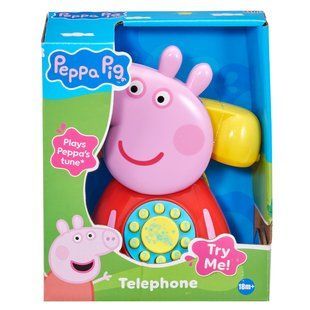 Іграшка-каталка на мотузочці Peppa Pig Телефон Пеппи 1684687 фото