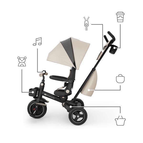 Трехколесный велосипед Kinderkraft Spinstep 2 Plus 6 в 1 KRSPST02BEGPL00 фото