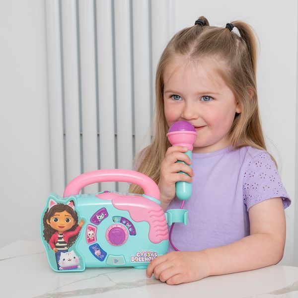 Музыкальная игрушка Gabby's Dollhouse Бумбокс Габби с микрофоном 1500061 фото
