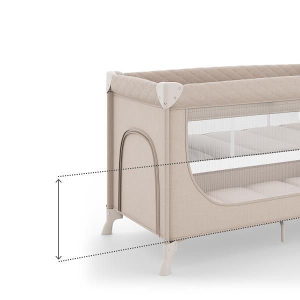 Ліжечко-манеж Kinderkraft Leody Up 2 в 1 бежеве KCLEODUPBEG0000 фото
