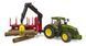 Іграшковий трактор Bruder John Deere 7R 350 з причепом і маніпулятором, 1:16 03154 фото 1