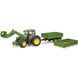 Іграшковий трактор Bruder John Deere 7R 350 з причепом, 1:16 03155 фото 2