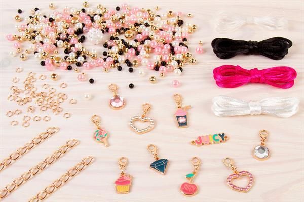 Набір для створення браслетів Make it Real Juicy Couture Рожевий зорепад, 470 ел MR4408 фото