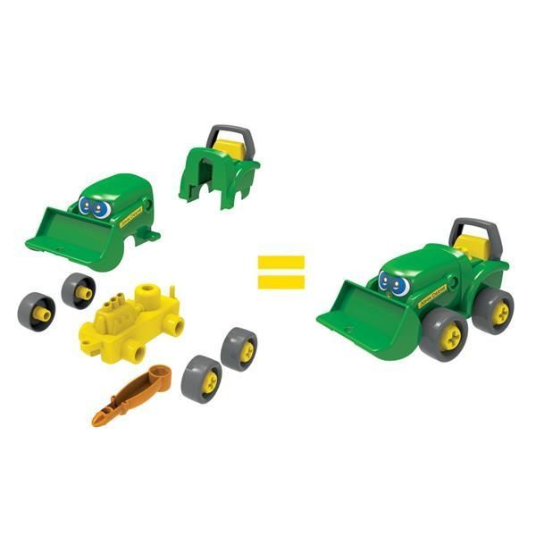 Конструктор с инструментами John Deere Kids Трактор с ковшом и прицепом 47209 фото