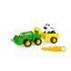 Конструктор с инструментами John Deere Kids Трактор с ковшом и прицепом 47209 фото 8