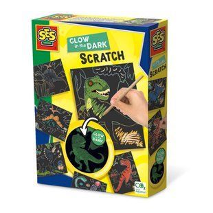 Набір для малювання SES Creative Гратаж Дивовижні динозаври 14285S фото