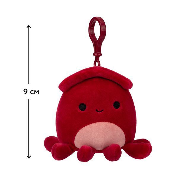 М'яка іграшка на кліпсі Squishmallows Кальмар Альтман, 9 см SQCP00146 фото