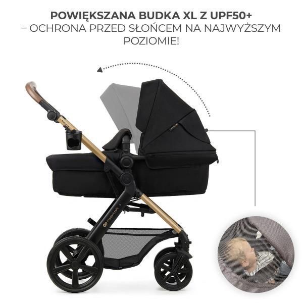 Детская коляска 3 в 1 Kinderkraft Moov 2 Pure Black KSMOOV02BLKEV00 фото
