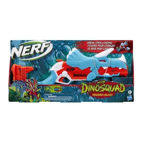 Бластер Nerf DinoSquad Tricera-Blast, 12 патронов F0803 фото