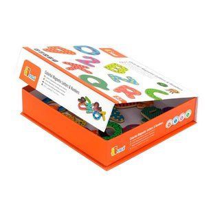 Магнітна абетка та цифри Viga Toys 77 деталей 59429 фото