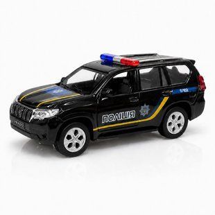 Металева машинка TechnoDrive Toyota Prado Поліція 1:40 чорна KM260416P фото
