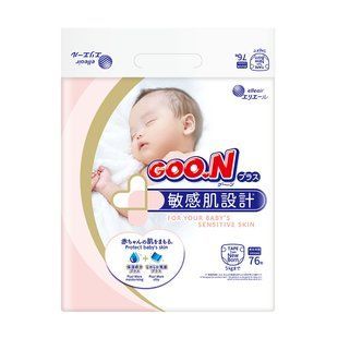 Подгузники Goo.N Plus для новорождённых 1 (NB), до 5 кг, 76 шт. 21000626 фото