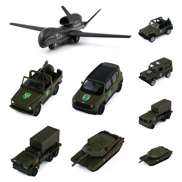 Автомодель Jeep Renegade Trailhawk TechnoDrive Шеврони Героїв Айдар 1:40 250351W фото
