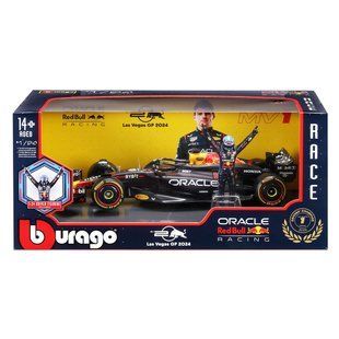 Автомодель Oracle Red Bull Racing RB20 (2024) Bburago 1:24 с фигуркой чёрная 18-28060-(#1) фото