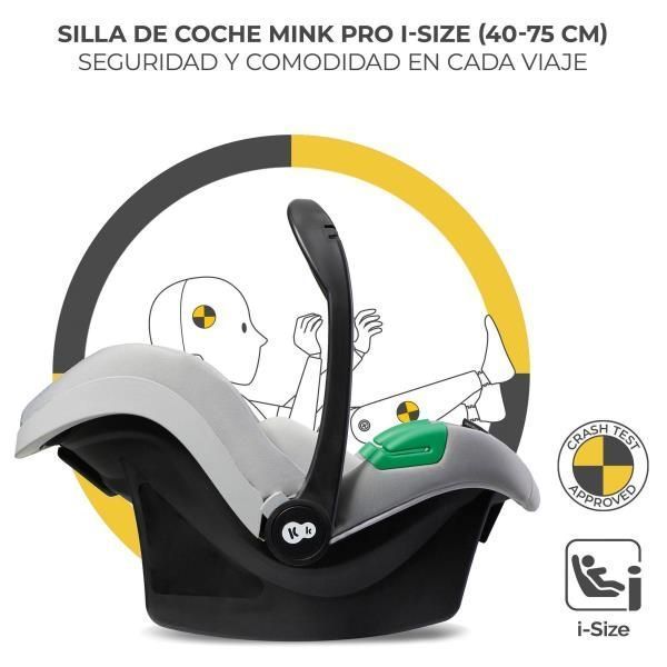 Коляска 3 в 1 Kinderkraft Moov 2 Air світло-сіра KSMOOV02LGR3000 фото