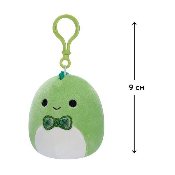 М'яка іграшка на кліпсі Squishmallows Діно Денні, 9 см SQCP00151 фото