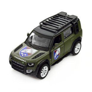 Автомодель TechnoDrive Шевроны Героев Land Rover Defender 110 25 ОВДБр 1:43 250289M фото
