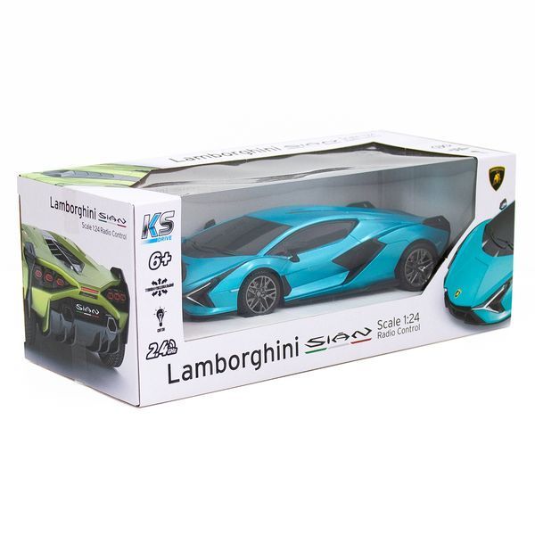 Машинка на радиоуправлении KS Drive Lamborghini Sian 1:24 синяя 124GLSB фото