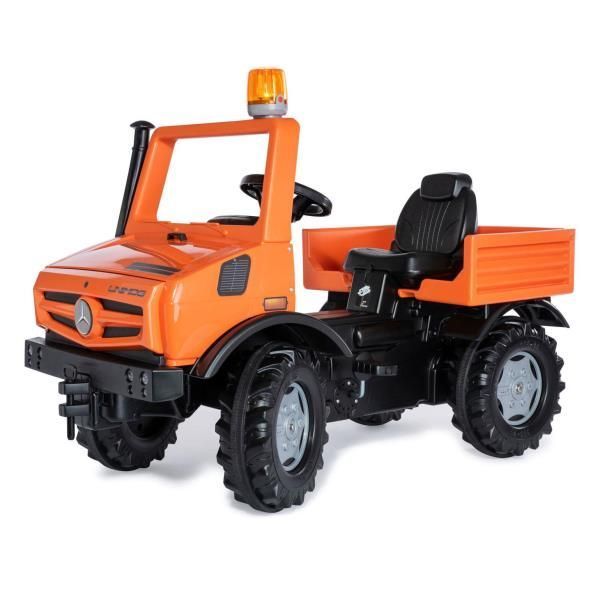 Веломобиль детский Rolly Toys Уборочная машина RollyUnimog Service оранжевый 038190 фото