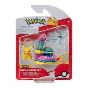 Набір фігурок Pokemon W19 Мачоп Пікачу та Алола Мак PKW3597 фото