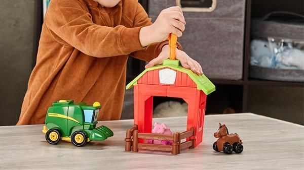 Конструктор с инструментами John Deere Kids Трактор с загоном 47210 фото