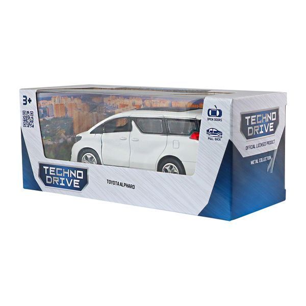 Коллекционная автомодель Toyota Alphard TechnoDrive 1:40 белая KM6011Bl фото