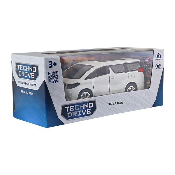 Коллекционная автомодель Toyota Alphard TechnoDrive 1:40 белая KM6011Bl фото
