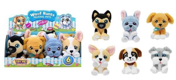 Мягкая игрушка собачка CuteKins Маленькие щенки Бульдог с лаем, 12 см FV35055-2 фото