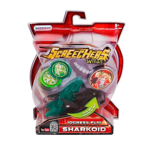 Машинка-трансформер Screechers Wild! S2 L1 Шаркоїд, 2 диски EU684204 фото