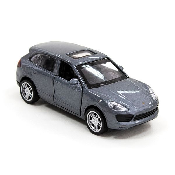 Металлическая машинка Porsche Cayenne S TechnoDrive серебристо-серая 250250 фото