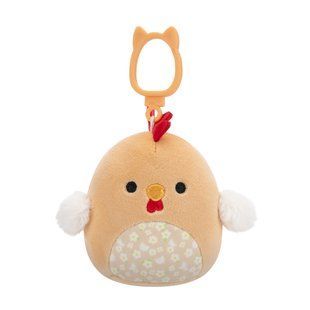 М'яка іграшка на кліпсі Squishmallows Easter 25 Півник Руті, 9 см SQCP00465 фото