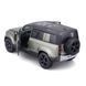 Металлическая машинка Land Rover Defender 110 (2022) Bburago 1:24 зеленая 18-21101 фото 4